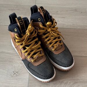 Nike High-Top Sneakers with Yellow Laces